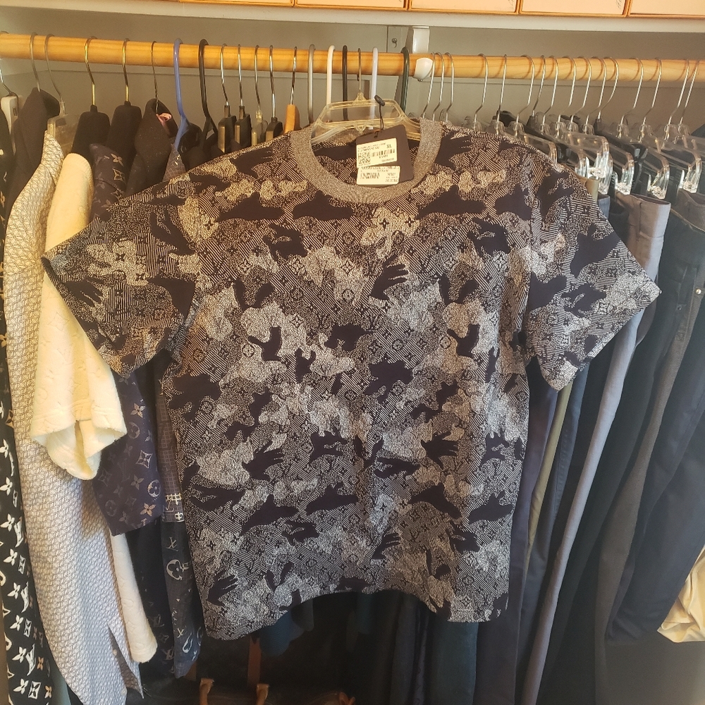 LV Camo Jacquard T Shirt